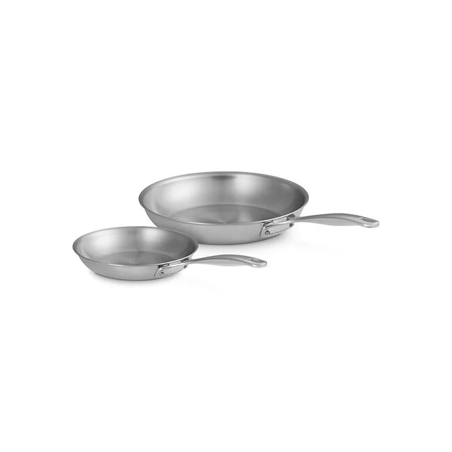 Polished Stainless Steel Pan Set