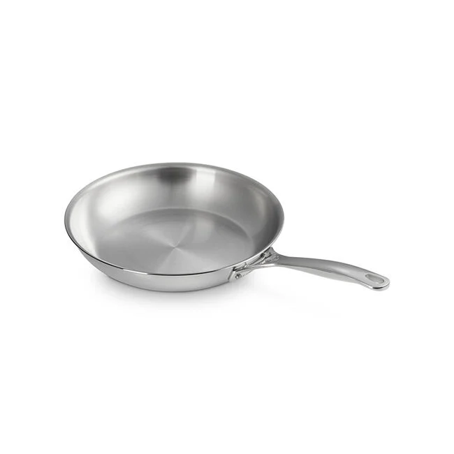 Polished Stainless Steel Frying Pan